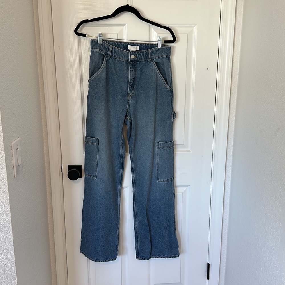 Wide leg high waist h&m jeans size 6